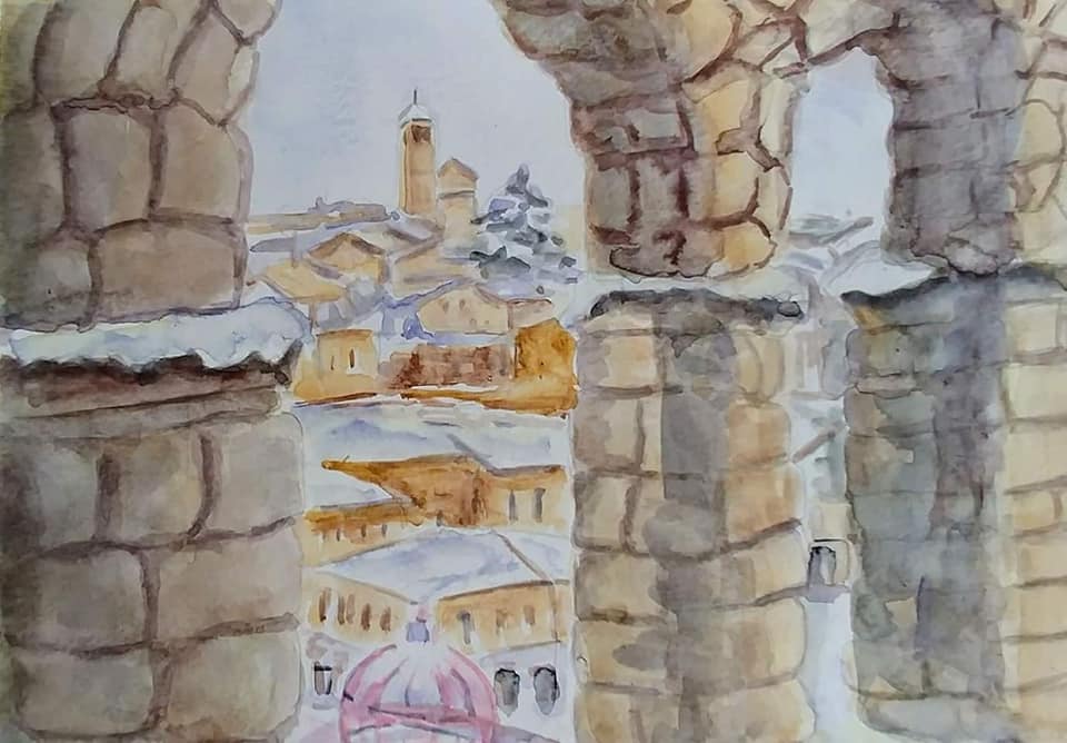 Nieva en Segovia